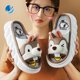 thumbnail image 2 of Zapatillas de diseñador Mo Dou All Senson, bonitos dibujos animados, animales encantadores, dormitorio, zapatos de algodón para el hogar, suela gruesa para interiores, parejas, hombres y mujeres Tan Jianjun unisex, 2 of 2