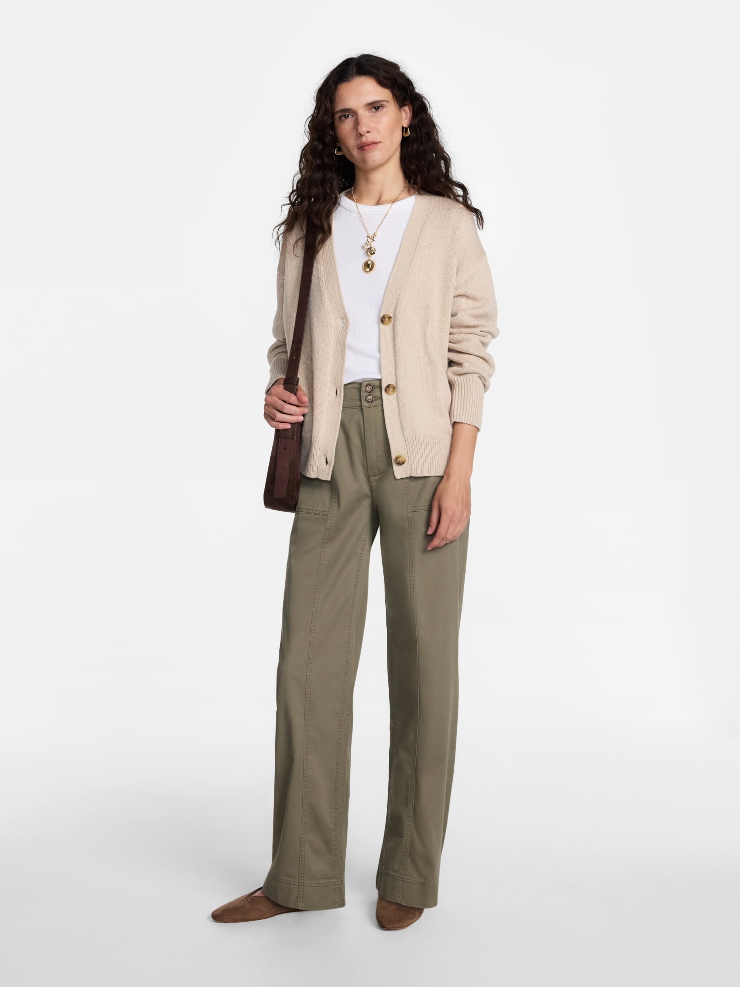Scenario Women's Wide Leg Utility Pants, 31" Inseam, Sizes 0-20
