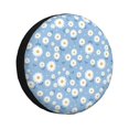 thumbnail image 1 of Balery Daisies Flowers Cubiertas para Neumáticos - Protector Resistente para Neumáticos de Camioneta, SUV, Remolque, Camper y RV-16 inch, 1 of 6