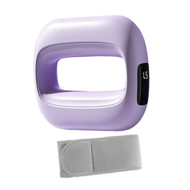 Anillo de masaje portátil para cuerpo completo con vibración y 5 niveles de velocidad para fascia. Púrpura
