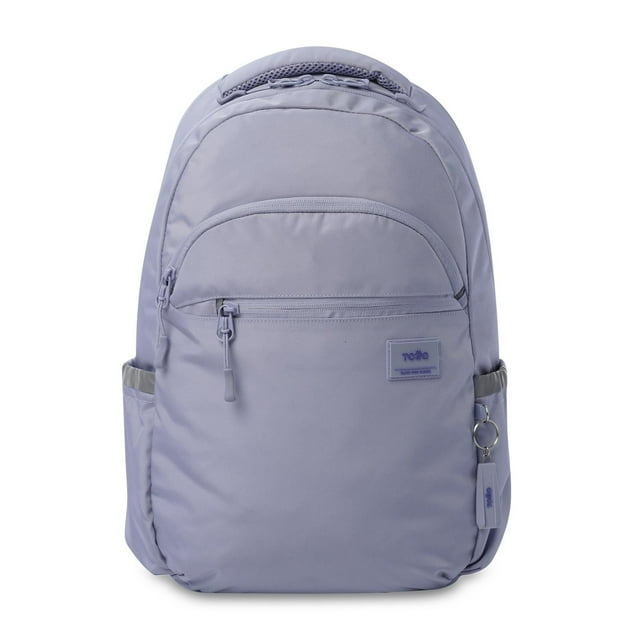 TOTTO Mochila Ergonómica Grande Porta Laptop 15,4 Repelente a Líquidos | Escuela - Oficina - Viaje | purpura G