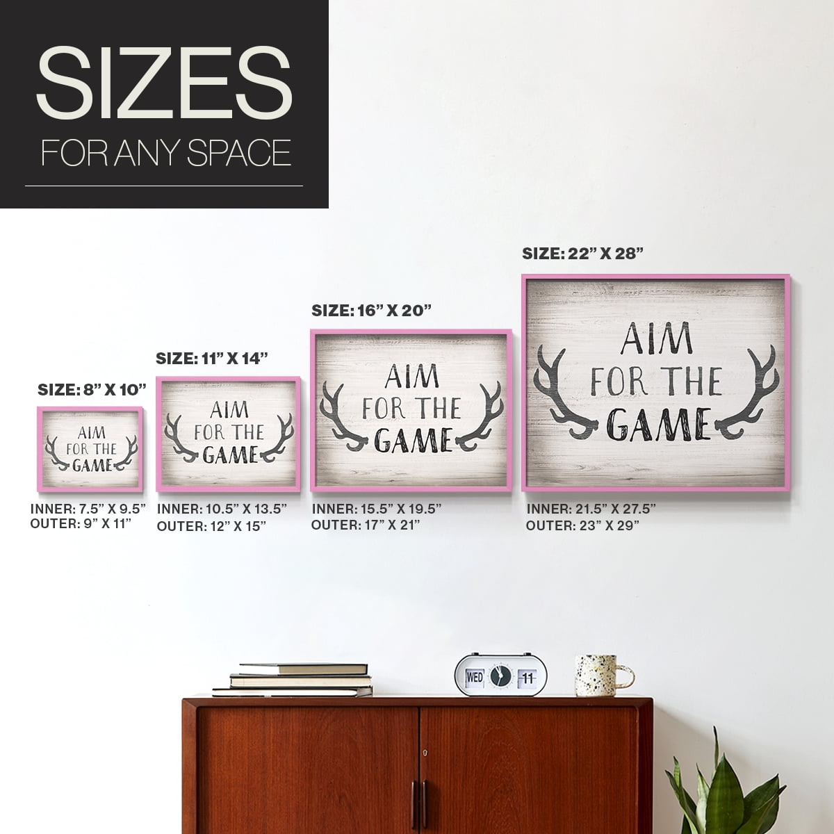 Aim Game by CAD Designs - Restickable Framed Giclée Print