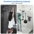 thumbnail image 5 of Moclever Curved Shower Curtain Rod Adjustable, Stainless Steel L Shaped Stretchable Rod Bathroom Tub Closet Corner Rack, Silver, 5 of 9