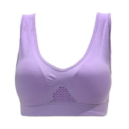 

Wuffmeow Women s Vest Type Venting U-shaped Bras Sports Yoga Running Wire-Free Bra