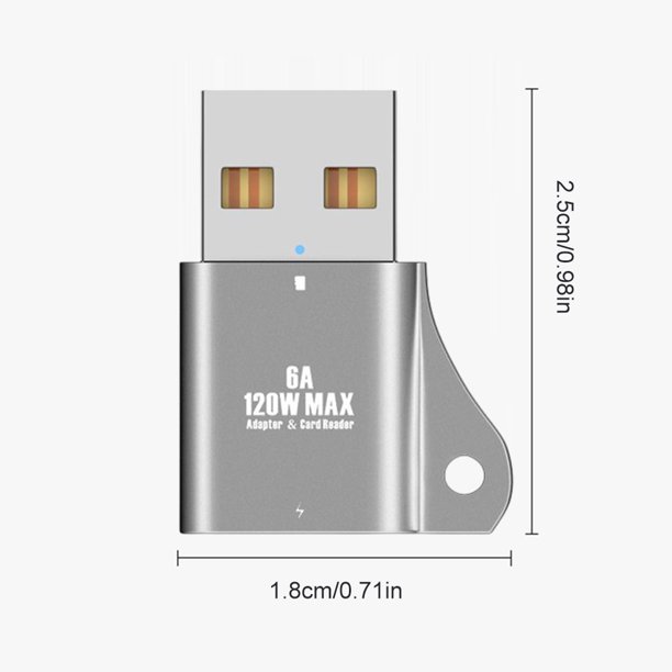 Adaptador de carga OTG Transferencia de datos USB-C Conector OTG para Audífonos de teléfono móvil Ndcxsfigh Para estrenar