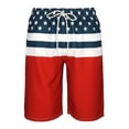 thumbnail image 4 of Men's New Summer Solid Sport Swimming Quick Drying Casual Loose Beach Pants, 4 of 4