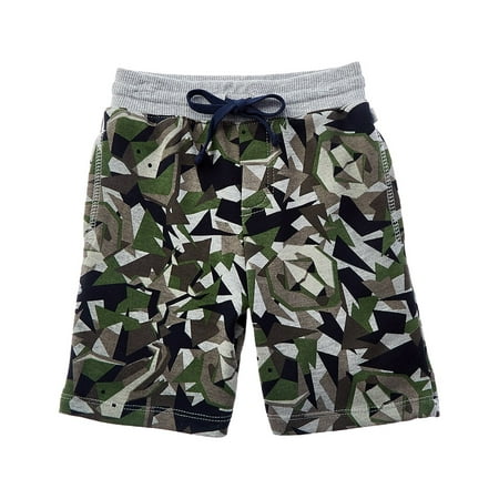 Flapdoodles boys Camo Fashion Short, 4, Green