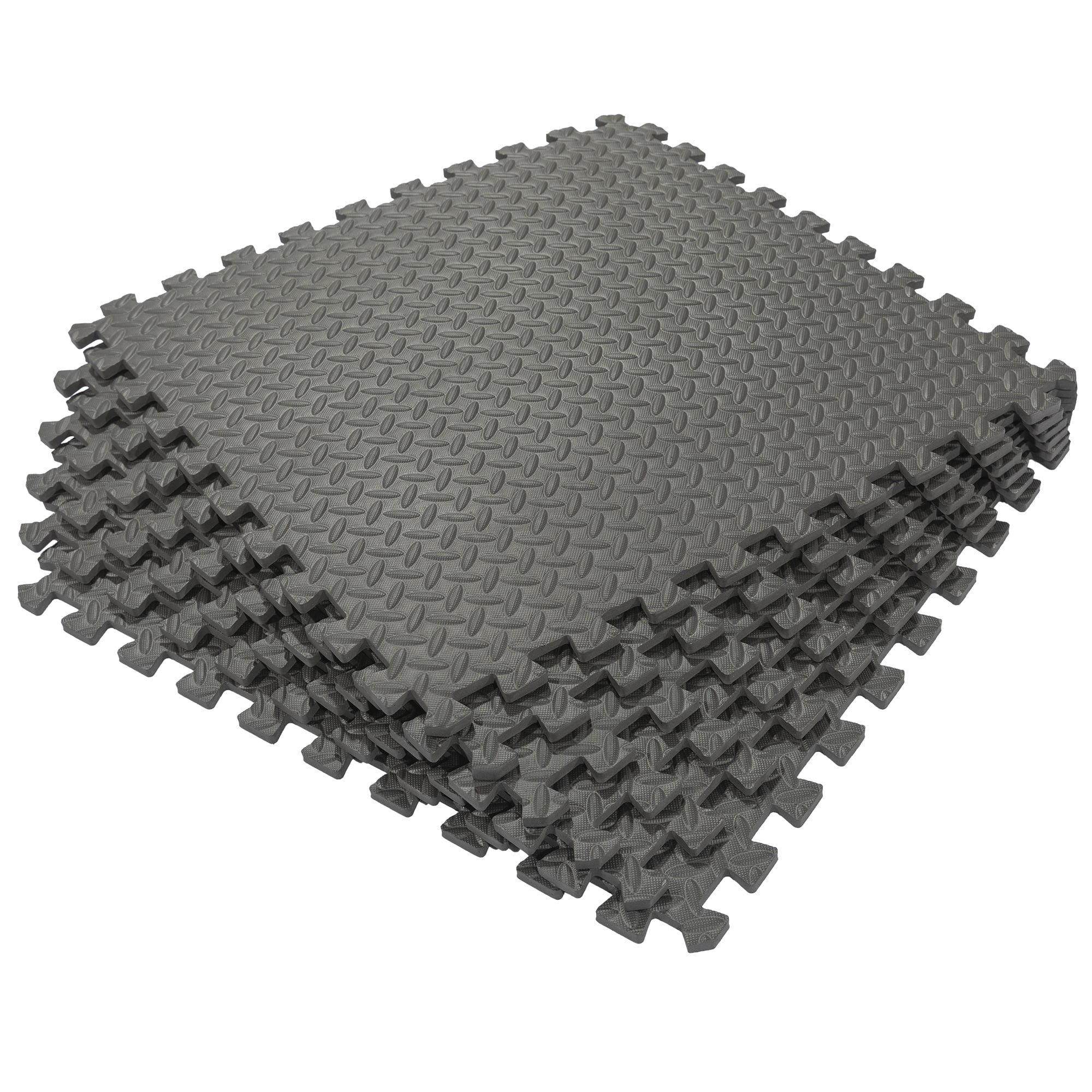 Ironton Anti-Fatigue Interlocking Puzzle Floor Mats — 4-Pk.