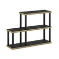 thumbnail image 2 of Furinno Turn-N-Tube No Tools 3-Tier Ladder Decorative Display Shelf, Americano/Black, 2 of 6