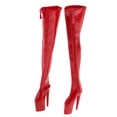 thumbnail image 3 of 1/6 Zapatos Femeninos sobre La Botas de Tacón Alto para Muñecas de Soldado de 12 Pulgadas de Acción Corporal Juguetes Calientes (rojo Y Zulema Botas de figuras de acción, 3 of 8