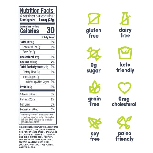 egglife egg white wraps, Italian, Egg White Wraps, 12 Total Wraps (26