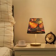 BZSMCE Table Lamp Creative Enchanted Flight Pattern Simple Pattern Night Light