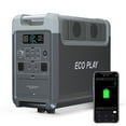 thumbnail image 1 of Eco Play 3600W Solar Generator, LiFePO4 Battery Backup for Power Outage, Winter Storm Emergency Power Source for Furnace, Heater, Fridge & CPAP (Fast Charging), 1 of 7