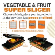 Nutrislicer XL مادولين القطاعة الخضار المروحية الجبن مبشرة المطبخ الغذاء المقامر الخضار البطاطا القاطع 4 شفرات الأسود
