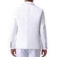 thumbnail image 3 of INSPIRE CHIC Men's Business Regular Fit Notch Lapel Single Formal Breasted Blazer S White, 3 of 5