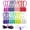 8 Colors -24 Pack, variant on 6 Pack Reusable Silicone Magnetic Cable Ties,Magnetic Cable Clips for Bundling and Organizing Headphone Cables,USB Charging Cords, Hanging & Holding,Stitching Fabric Magnetic Twist Ties