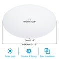 thumbnail image 2 of Difusor de pantalla Uxcell, 13.5" de diámetro con orificio central de 3/8", difusor redondo que se adapta a aberturas de 14-16", blanco esmerilado, 2 of 7
