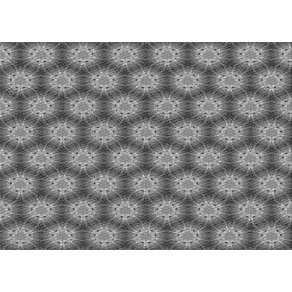 Ahgly Company Machine Washable Indoor Rectangle Transitional Grey Gray Area Rugs, 5' x 8'