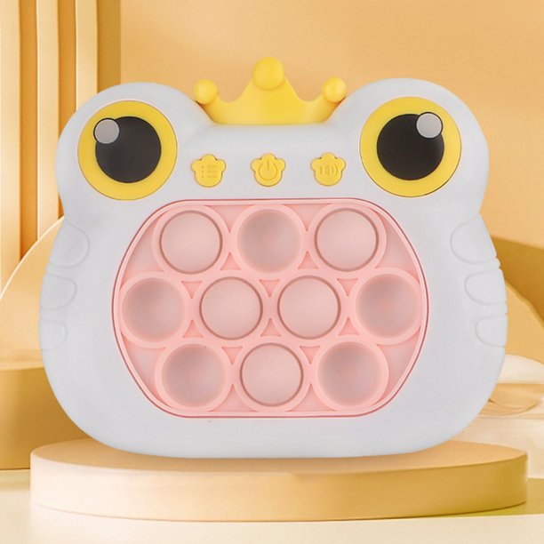 Frog Shape Hit The Gopher Game Machine 4 Modo de juego para regalos de niños (rosa)