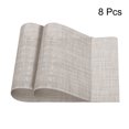thumbnail image 3 of Uxcell Place Mats, 450x300mm Table Mats Pack of 8 Washable Woven Placemat Beige, 3 of 6