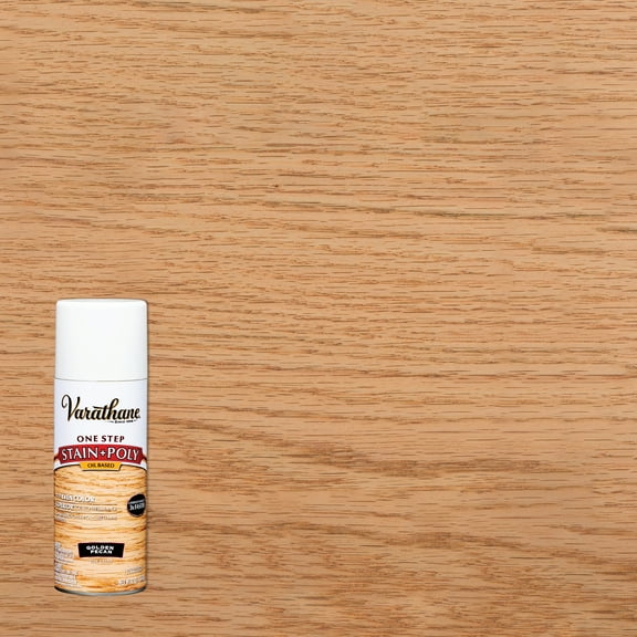 6 Pack, Golden Pecan, Varathane Stain   Polyurethane Oil-Based, Semi-Gloss -243863, 12 oz Spray