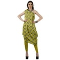 thumbnail image 1 of Moomaya Robe Kurti Sans Manches à une Épaule Imprimée pour Femmes, Vêtement de Créateur Boho pour Fête, 1 of 7