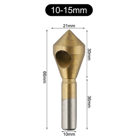 

BCLONG 1Pc Titanium Countersink Deburring Drill Bit Hole Cutter Metal Chamfering Tool