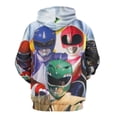 thumbnail image 3 of Power Rangers Unisex Adult Hoodie Casual Hooded Sweatshirt Pullover Novelty 3D Printed Sweater Jacket 2XL, 3 of 8