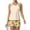 Fluorescence Yellow, variant on Tankini Swimsuits for Women Sunflower Print Drawstring Crew Neck Sports Bathing Suit Beach Summer Two Piece Swimsuit Yellow S