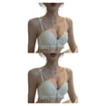 thumbnail image 3 of Minnieouse Sujetador push-up, lencería de encaje, sujetador de niña, ropa interior lavable sin aros para mujer, forma de cuerpo transpirable con 32/70AB 2piezas, 3 of 6