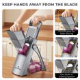 thumbnail image 2 of ONCE FOR ALL Mandoline Slicer Adjustable Stainless Steel Vegetable Chopper, Dice, Julienne, Slicing, 2 of 12