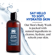 Just Nutritive Men's Body Wash, Cleanse, Nourish & Soften Skin, Paraben, Sulfates, Dyes Free, 16oz