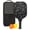 Black, variant on Pickleball Paddles Set Of 1, Fiberglass Surface, Sweet Candy Print, 1 Paddle, 2 Balls & Bag