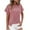 Pink, variant on Scyoekwg Womens Short Sleeve T Shirts Round Neck Tshirt Lightweight Loose Trendy Solid Color Blouses (White,XL)