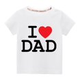thumbnail image 2 of Wolfast Cadeaux de la Saint-Valentin pour Enfants Filles Tout-Petits Garçons Filles Mode Mignon Couleur Unie Col Rond Saint-Valentin Imprimé Cœur Manches Courtes Haut Cadeaux de la Saint-Valentin pour Enfants Garçons, 2 of 9