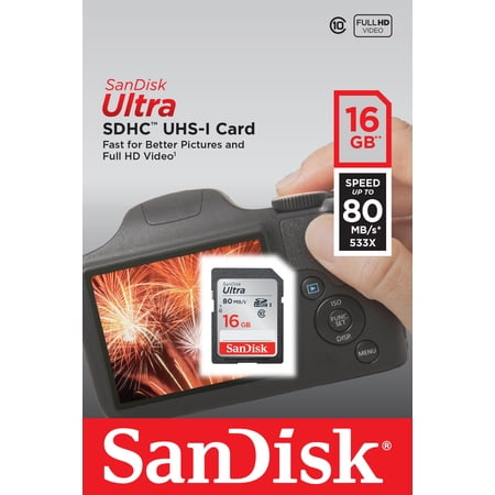 Sandisk SDSDUNC-016G-GN6IN 16gb Ultra Uhs-i Sdhc Memory Crd