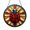 Acrylic 3.5 Inch, variant on Garden Ladybug Stained Glass Window Hanging Suncatcher, Cheerful Nature Bug Decor
