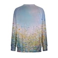 thumbnail image 5 of Puntoco Moda Mujer Manga Larga Cuello Redondo Impreso Sudadera Blusa Pullover top Puntoco Puntoco-6693, 5 of 5