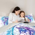 thumbnail image 5 of Homewish Mystic Tribal Wolf Full Size Comforter Sets for Kid, Western Dream Catcher Bedding Comforter Set, Fashion Watercolor Reversible Bedding Sets, Super Cozy Room Decor, 3 Pieces, 5 of 8