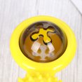 thumbnail image 4 of 1 juguete giratorio para gatos con forma de bola, juguete para rascar y picar, con ventosa y flash, material educativo para gatos, color amarillo, 4 of 6