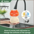thumbnail image 3 of Eyliden Kitchen Scrubber Sponge for Dishes, Dual-Sided, Gift Box Set with 6pcs, Unscented, 3 of 7