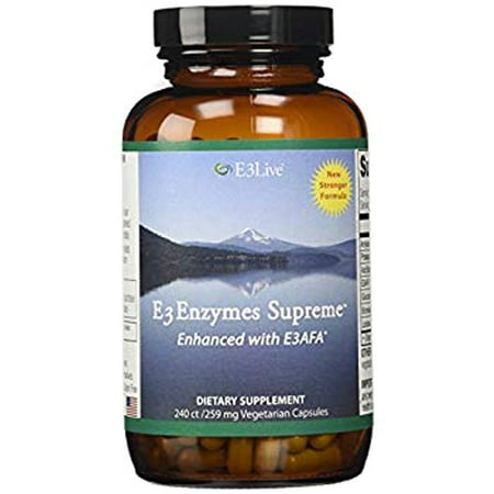 E3 Enzymes Supreme 240 count 1 bottle; Support digestion; Superior formula optimized to work thru digestive
