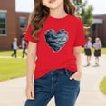 thumbnail image 6 of Piuwrlz Girl Graphic Shirts Tops Girls Short T-Shirts Sleeve Pullover Red Size 7 Years, 6 of 10