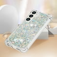 thumbnail image 5 of Case for Samsung Galaxy S24 FE Case Glitter Bling Liquid Cute Clear Phone CaseFloating Quicksand Shockproof Protective Bumper Soft TPU Cover for Samsung Galaxy S24 FE Love Sliver YB, 5 of 7