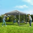 thumbnail image 4 of SPECSTAR 10' x10' Easy Pop-Up Canopy, Outdoor Screen Tent with Mosquito Netting, 2 Zipper Doors, and Roller Bag for Yard Camping Picnic Party Events, Grey, 4 of 8