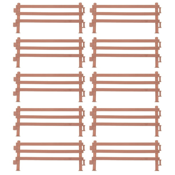 Cerca de jardín de hadas 30pcs Mini decoración de la casa Micro paisaje Valla de plástico