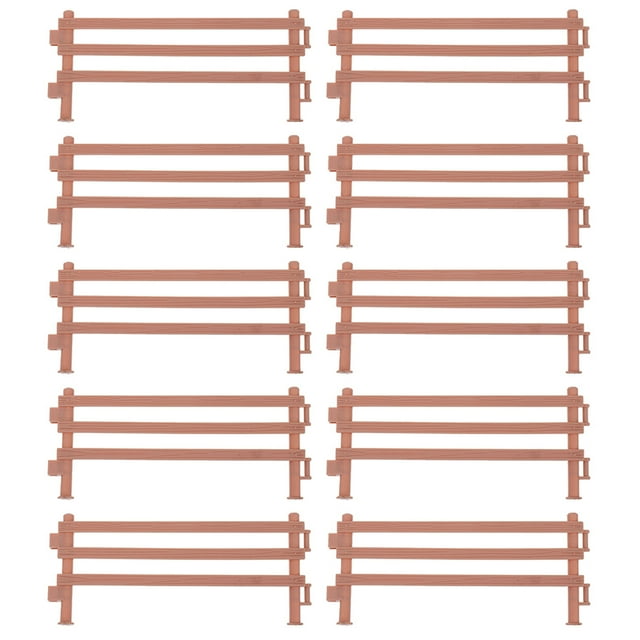 50pcs Fairy Garden Fence Mini House Decoration Micro Landscape Plastic Fence