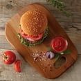 thumbnail image 4 of Tramontina Provence 13.25-in x 9-in African Mahogany Burger Serving Board, Natural Oil Finish, 4 of 4
