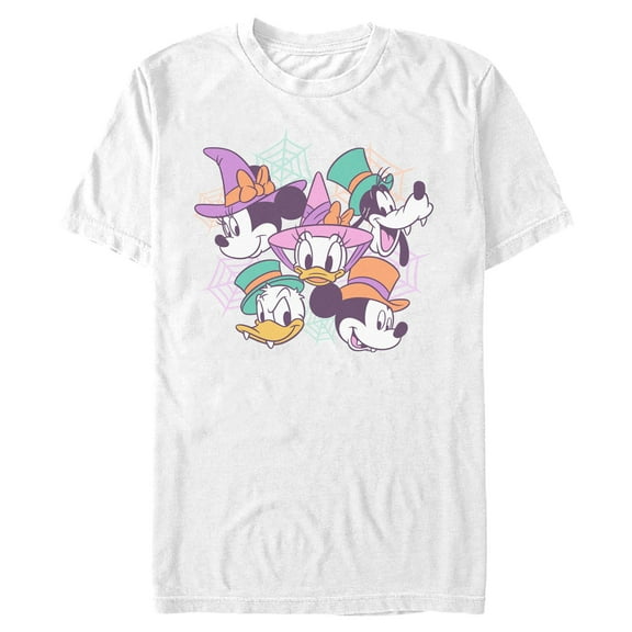 Mens Mickey & Friends Halloween Pop Group Portraits T Shirt