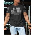 thumbnail image 3 of Gymish Mistaken Men’s Workout T-Shirt – Funny Gym Shirt, Lifting Tee, Deadlift Fitness & Bodybuilding Top, 3 of 6